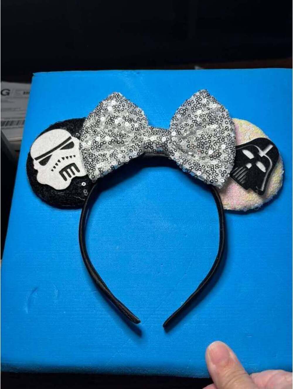 Star Wars Stormtrooper and Darth Vader Sequin Minnie Mouse Ears